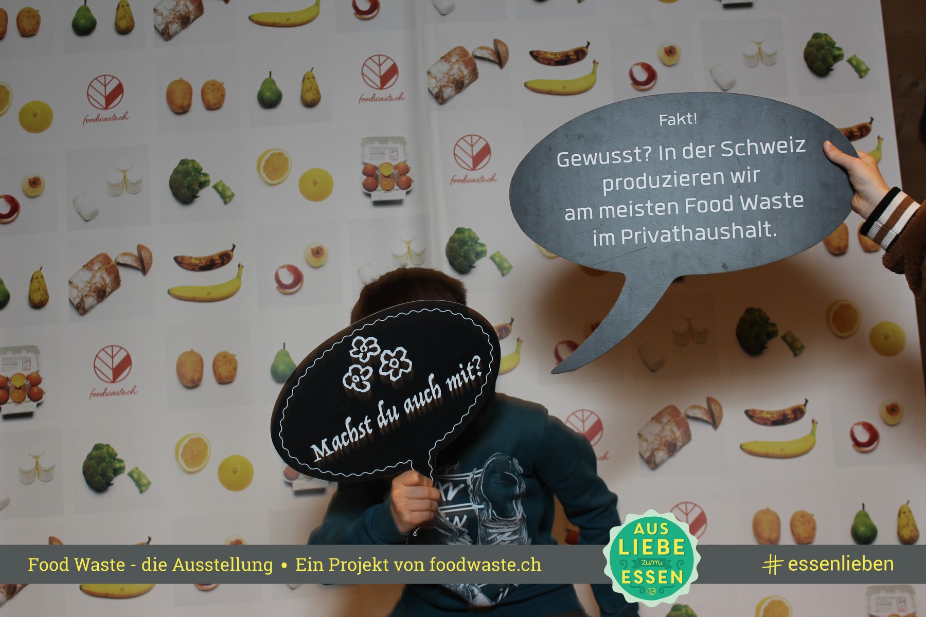 Die Food Waste Ausstellung in der Umweltarena. #Foodwaste Foto unter: