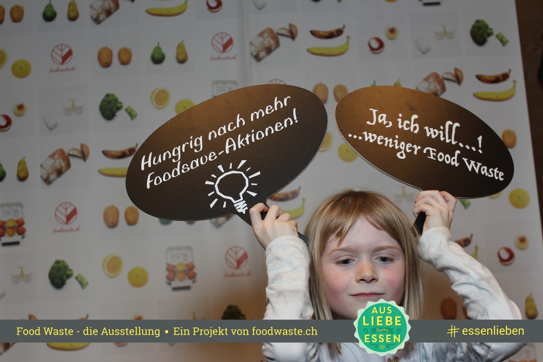 Die Food Waste Ausstellung in der Umweltarena. #Foodwaste Foto unter: