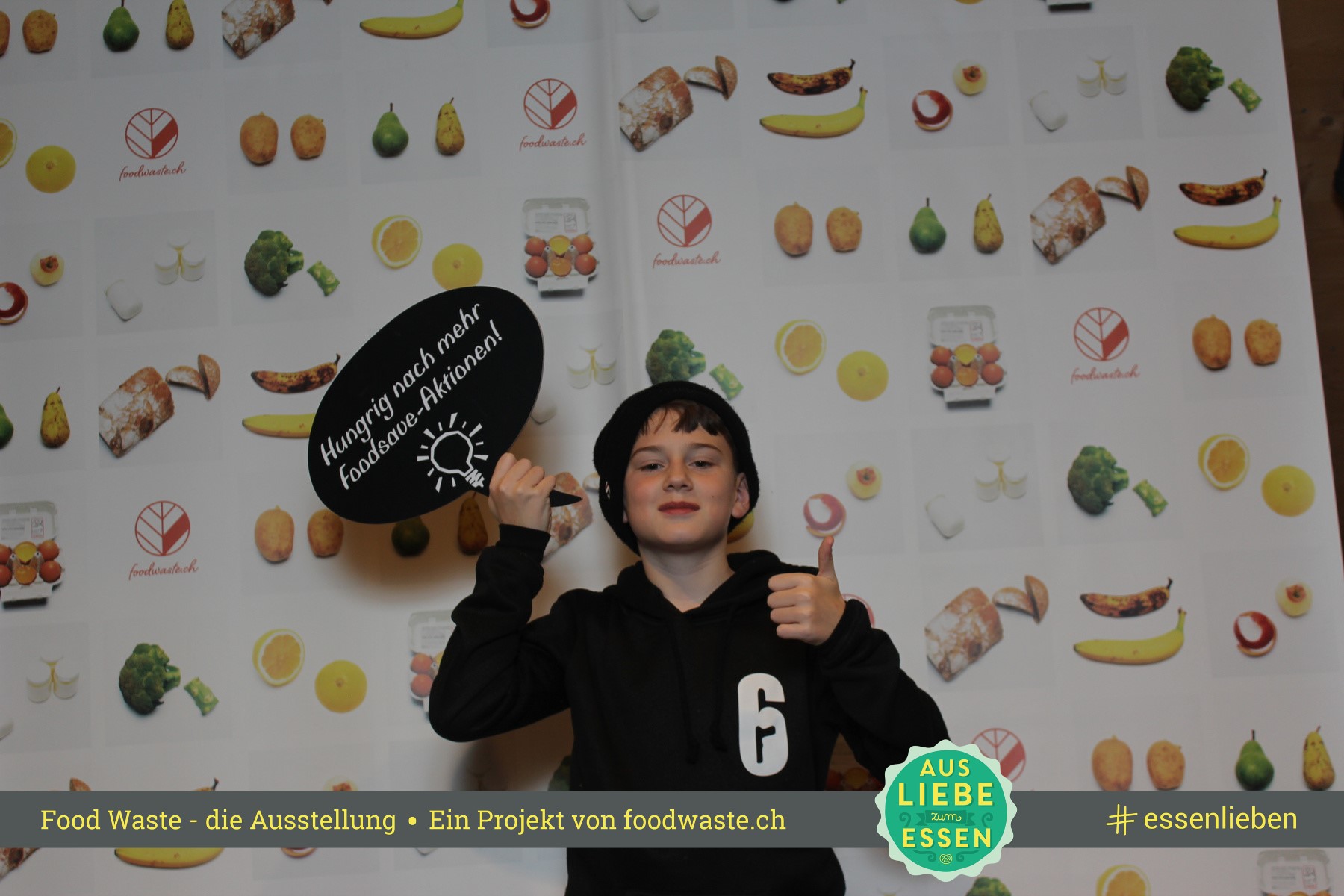 Die Food Waste Ausstellung in der Umweltarena. #Foodwaste Foto unter: