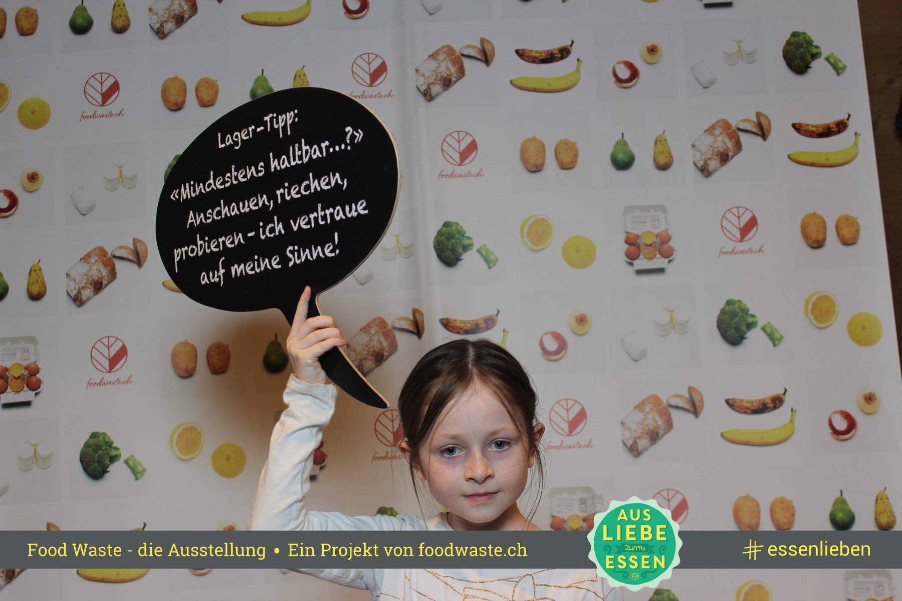 Die Food Waste Ausstellung in der Umweltarena. #Foodwaste Foto unter: