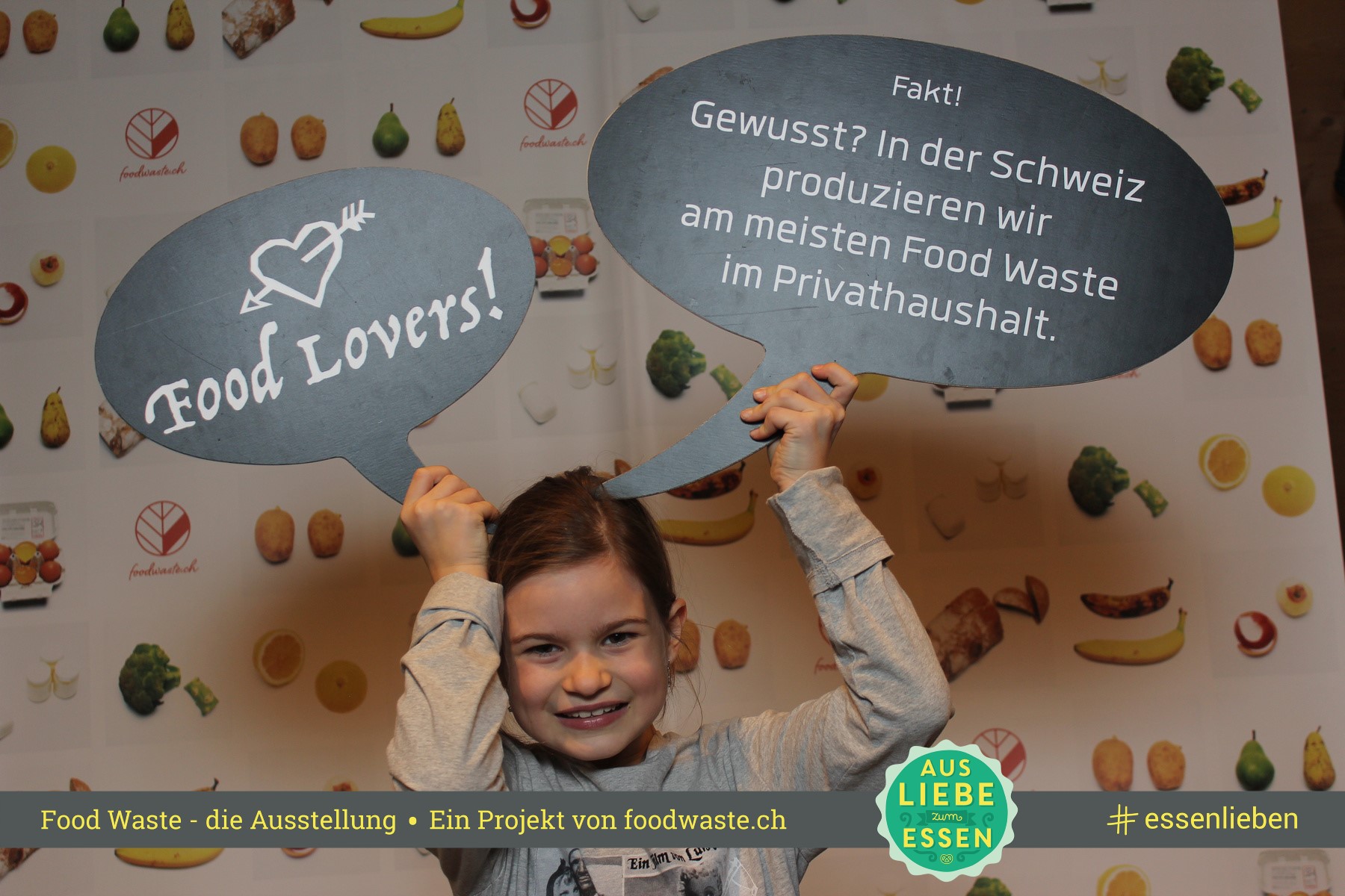 Die Food Waste Ausstellung in der Umweltarena. #Foodwaste Foto unter: