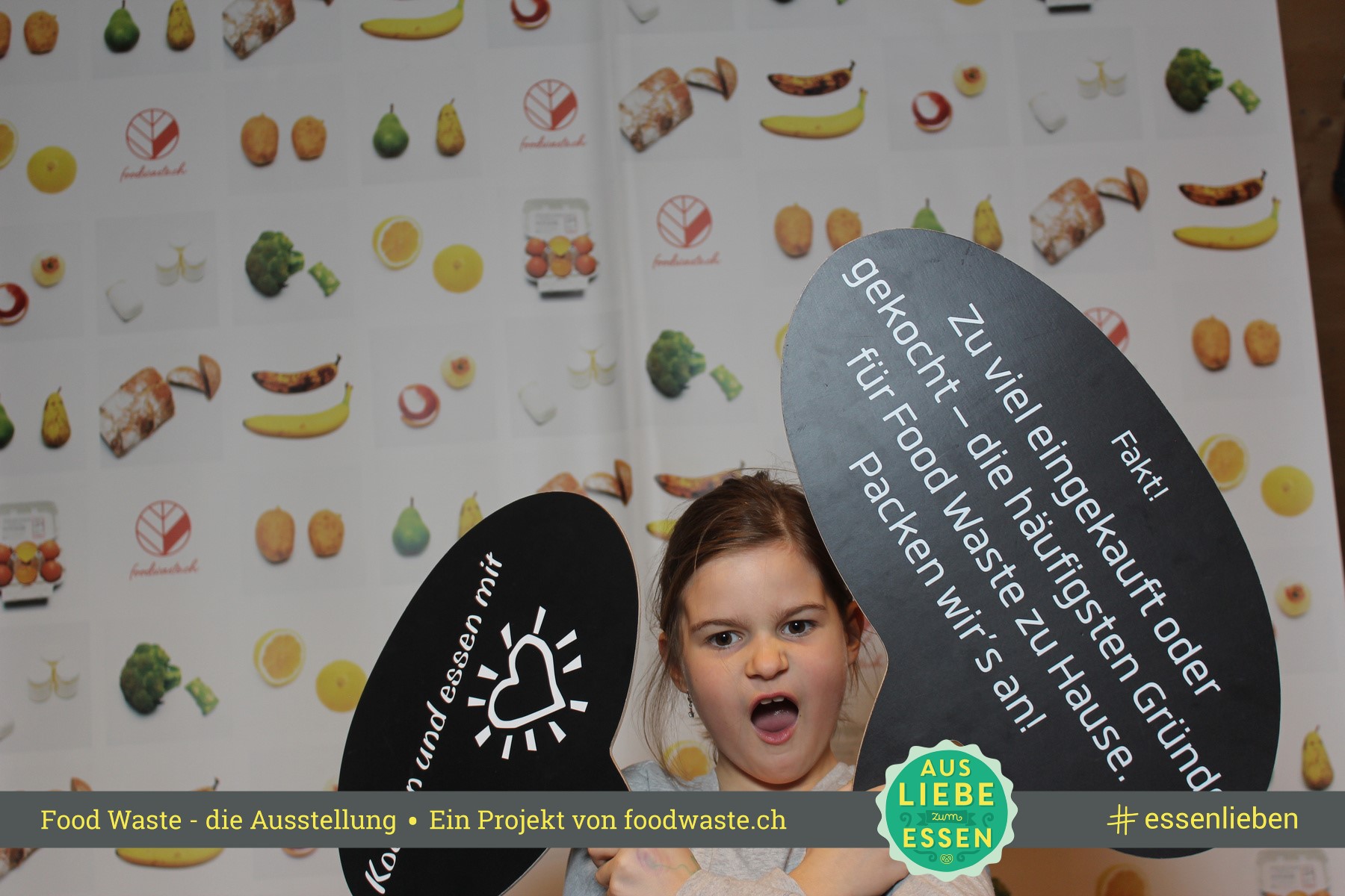 Die Food Waste Ausstellung in der Umweltarena. #Foodwaste Foto unter:
