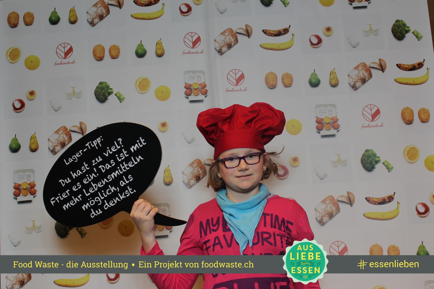 Die Food Waste Ausstellung in der Umweltarena. #Foodwaste Foto unter: